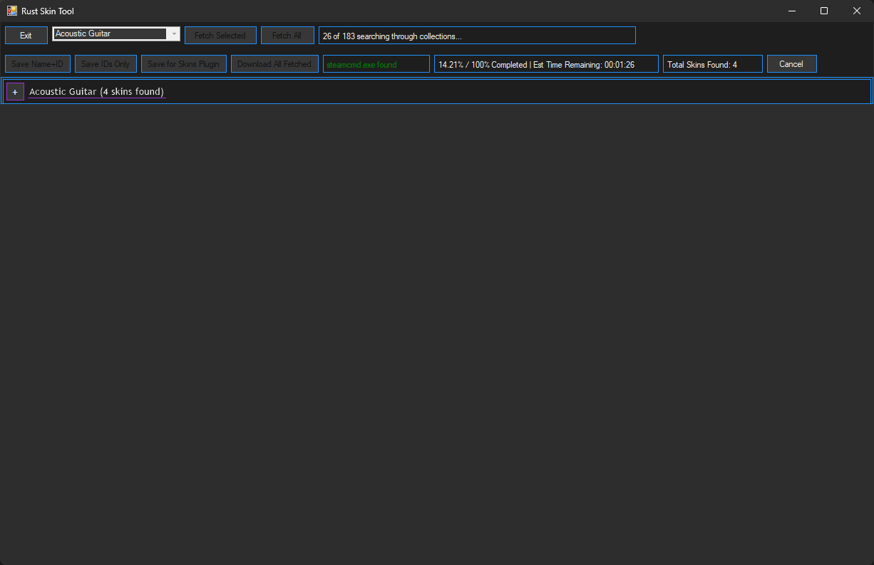 Skin Downloader Fetch Selected 2
